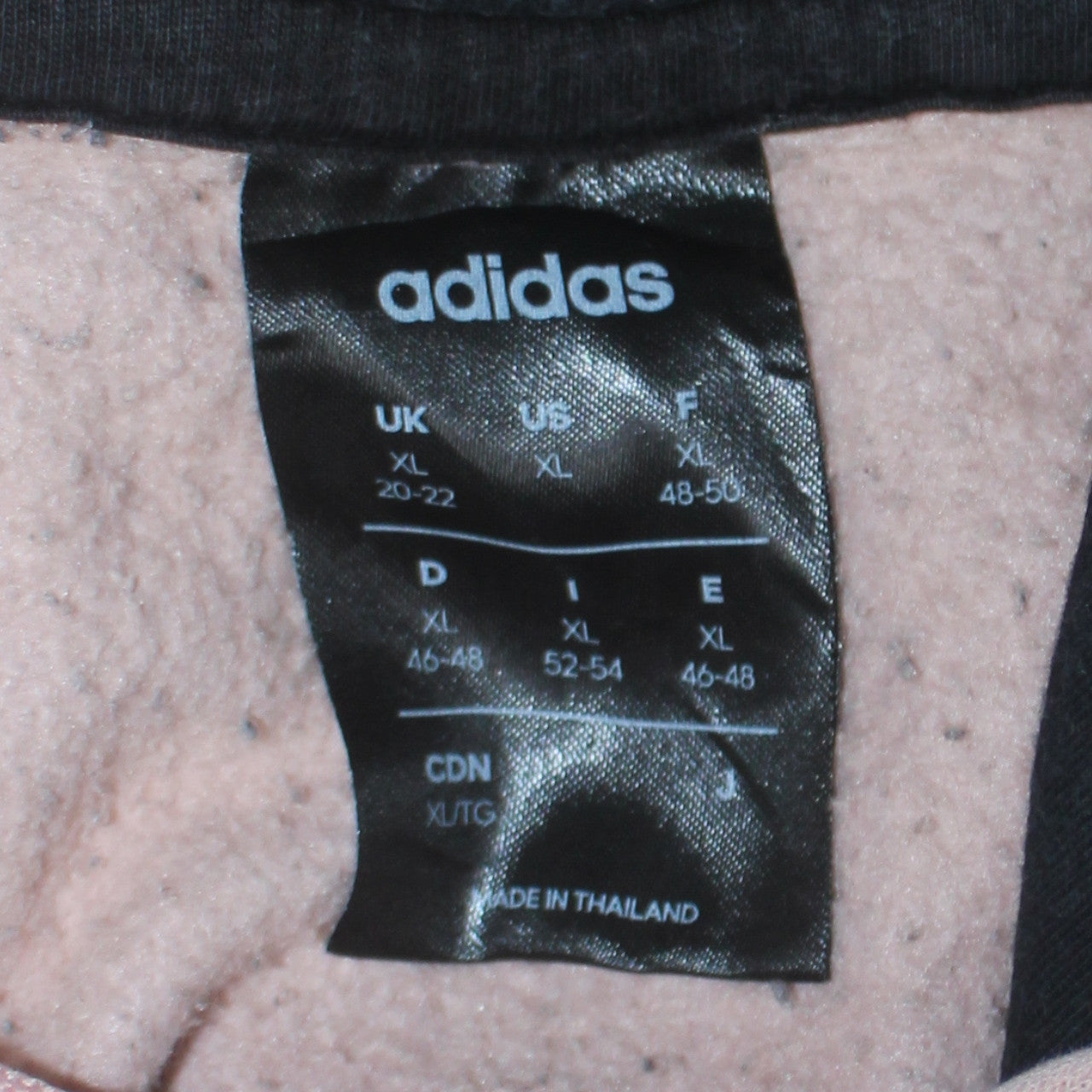 Adidas Womens Pink & Black XL Pullover Hoodie Sweatshirt