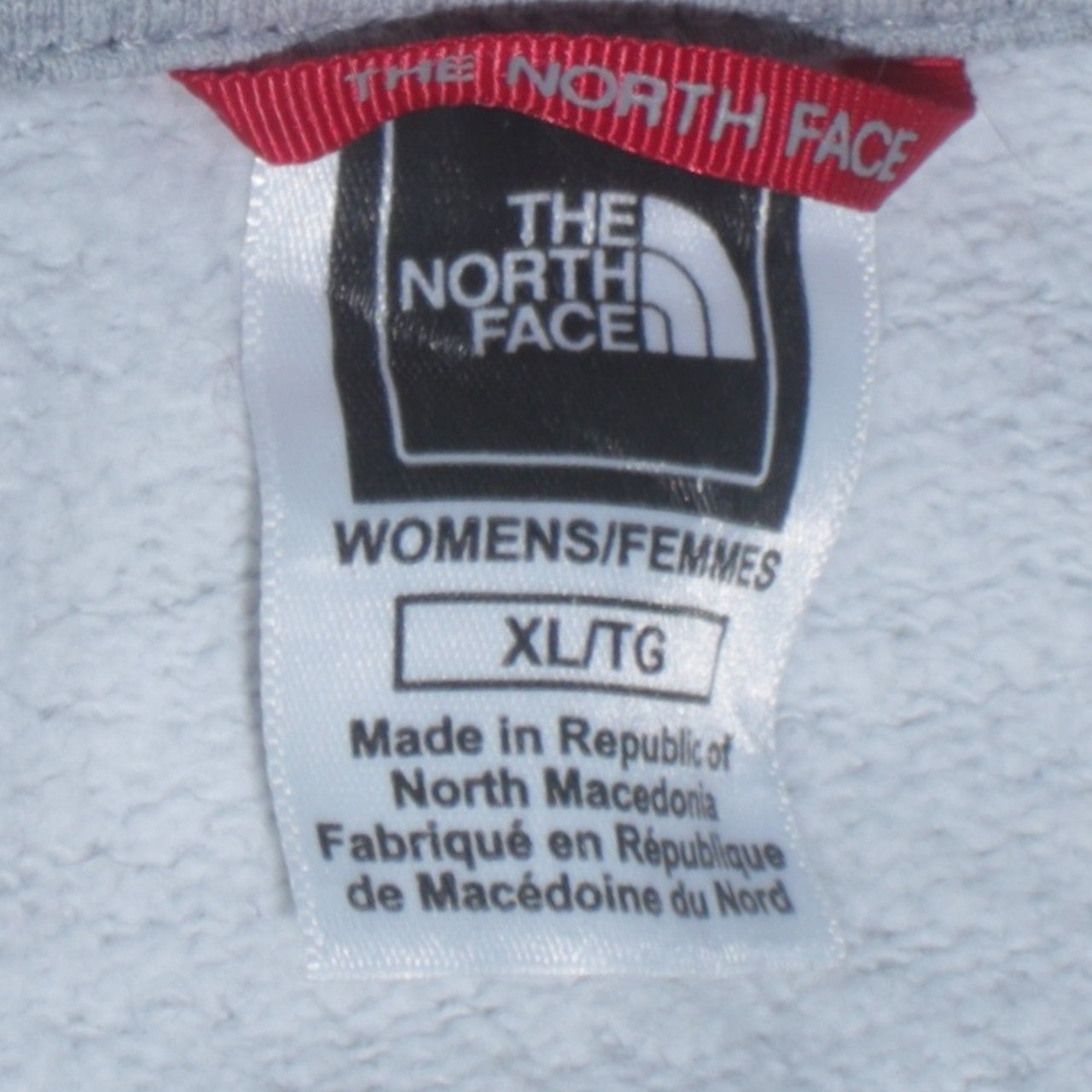 The North Face Women's Grey Pullover Hoodie XL Cotton Blend