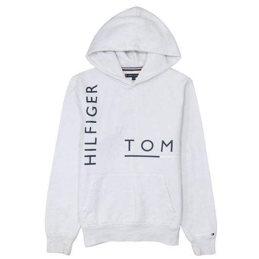 Tommy Hilfiger Men’s White Logo Pullover Hoodie XS