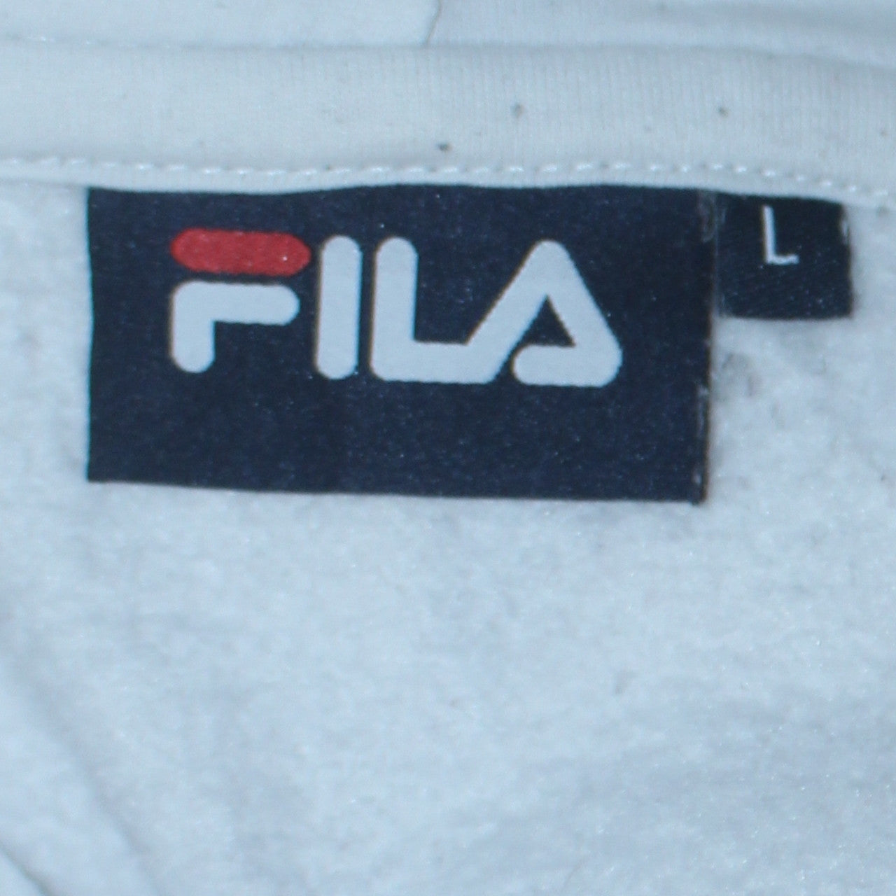 FILA Womens Blue Colourblock Pullover Hoodie Size L