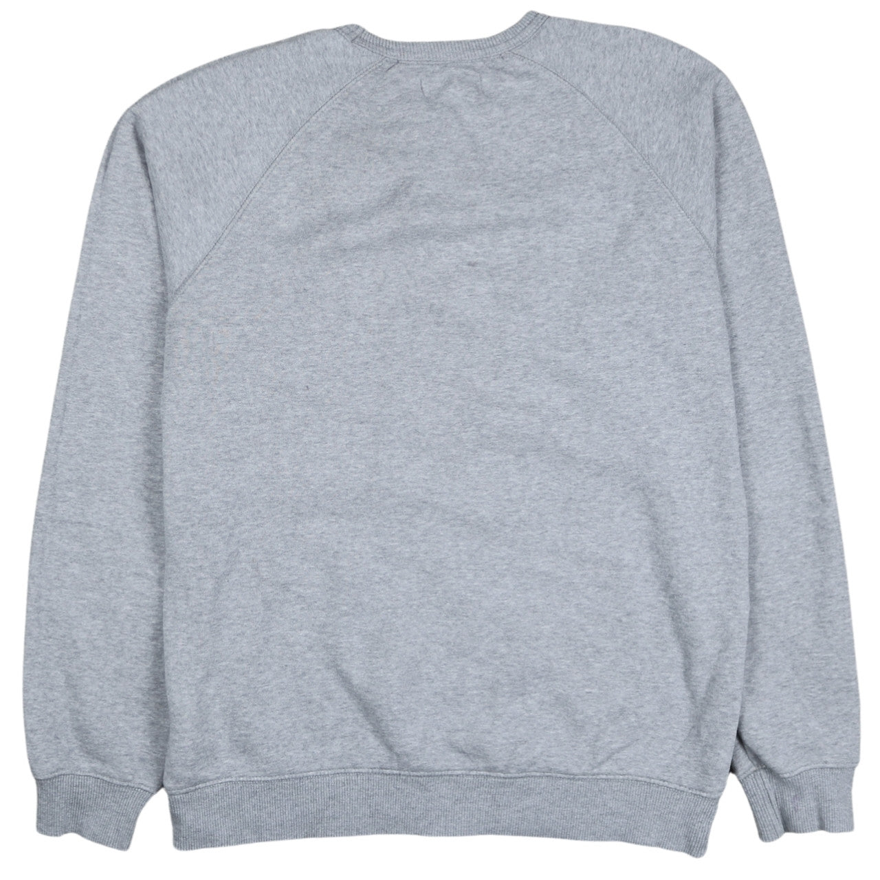 Adidas Men Grey Logo Crew Neck Pullover Sweatshirt Size S