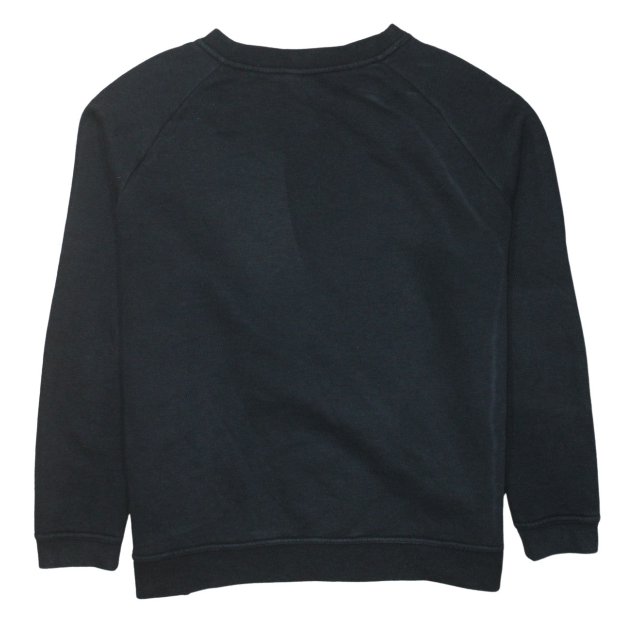 Nike Womens Black L Sweatshirt Crew Neck Pullover Logo Cotton Blend