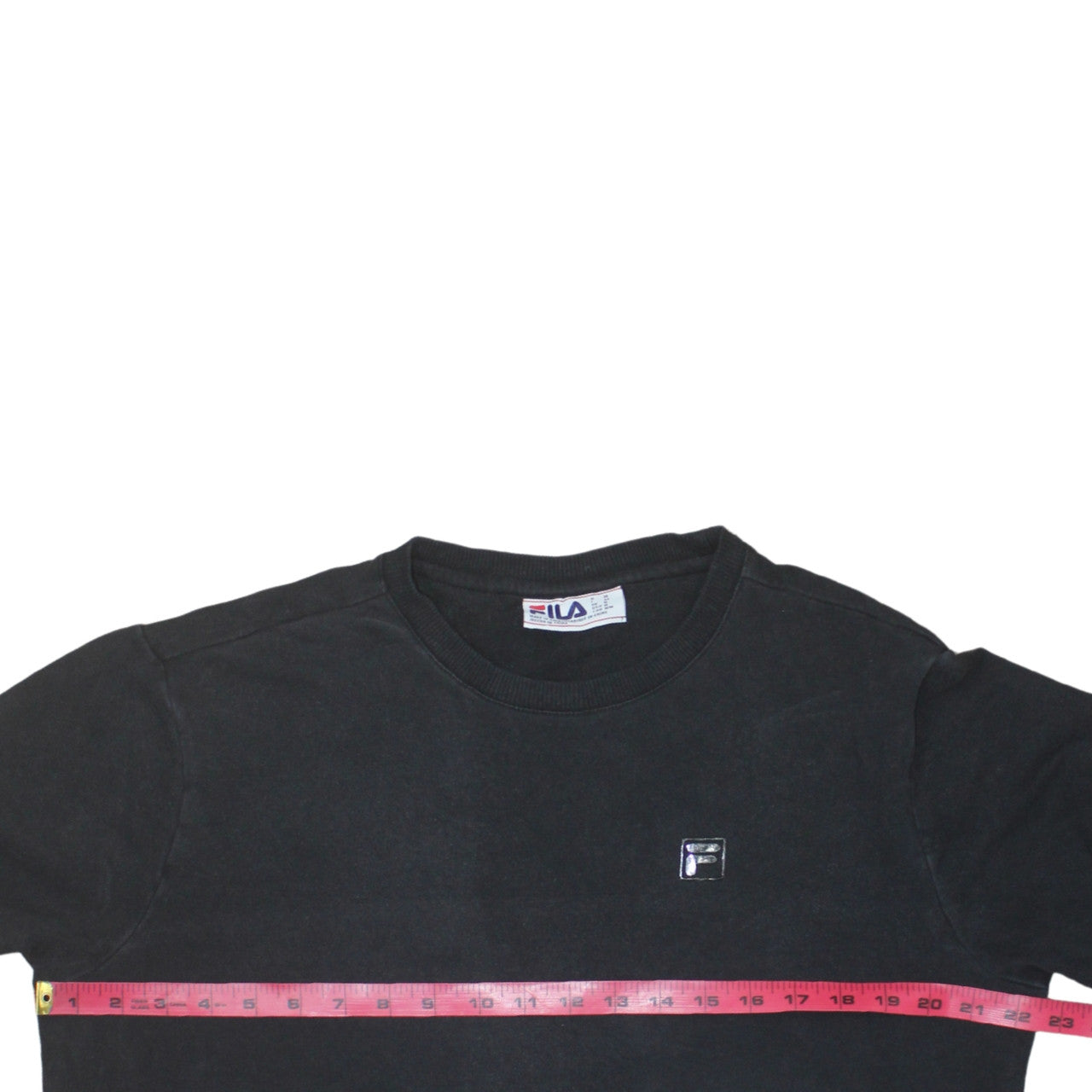 Fila Men's Black Crew Neck Sweatshirt Size M Pullover Classic Style