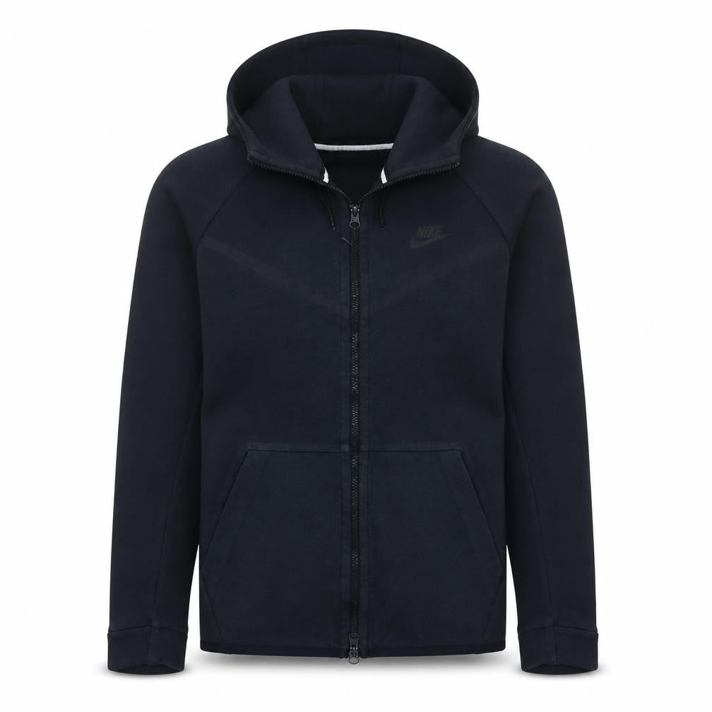 Nike Men's Black Small Full Zip Fleece Hoodie
