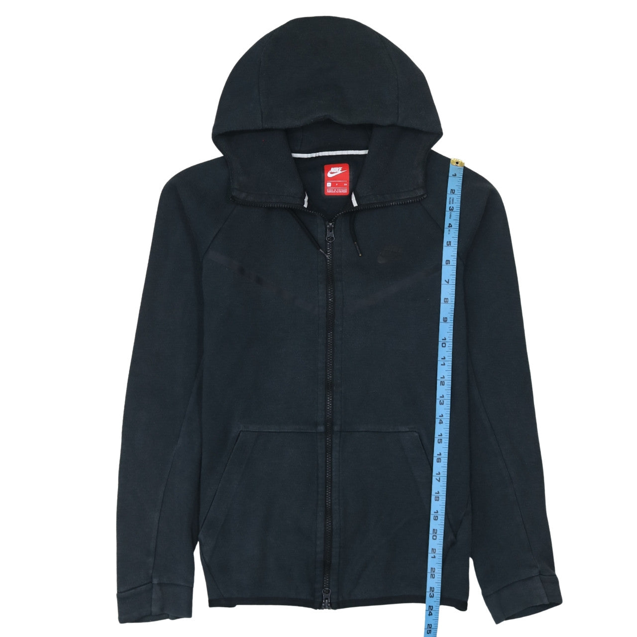 Nike Men's Black Small Full Zip Fleece Hoodie