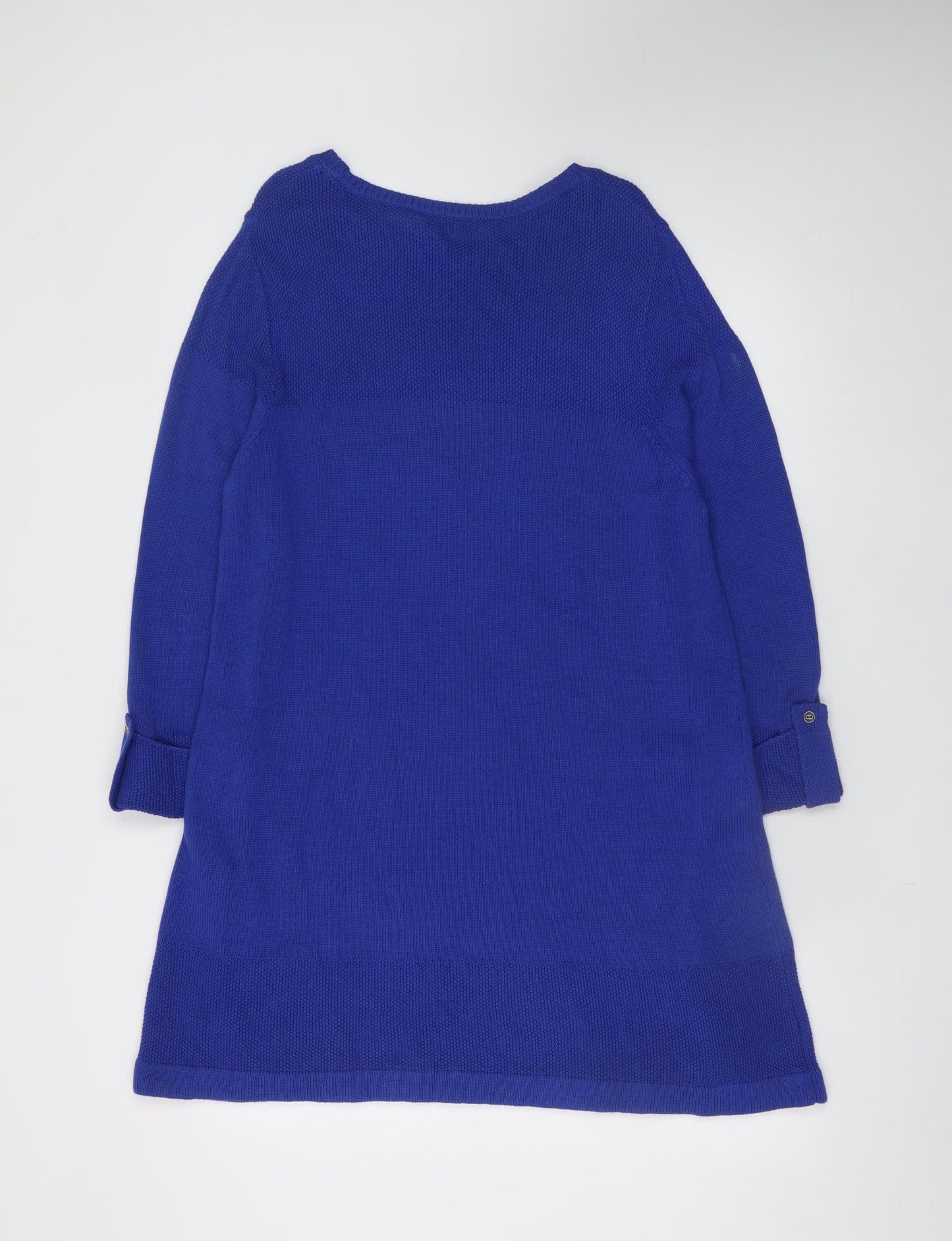 Marks and Spencer Women Blue Jumper Dress Size 16 Knit Casual