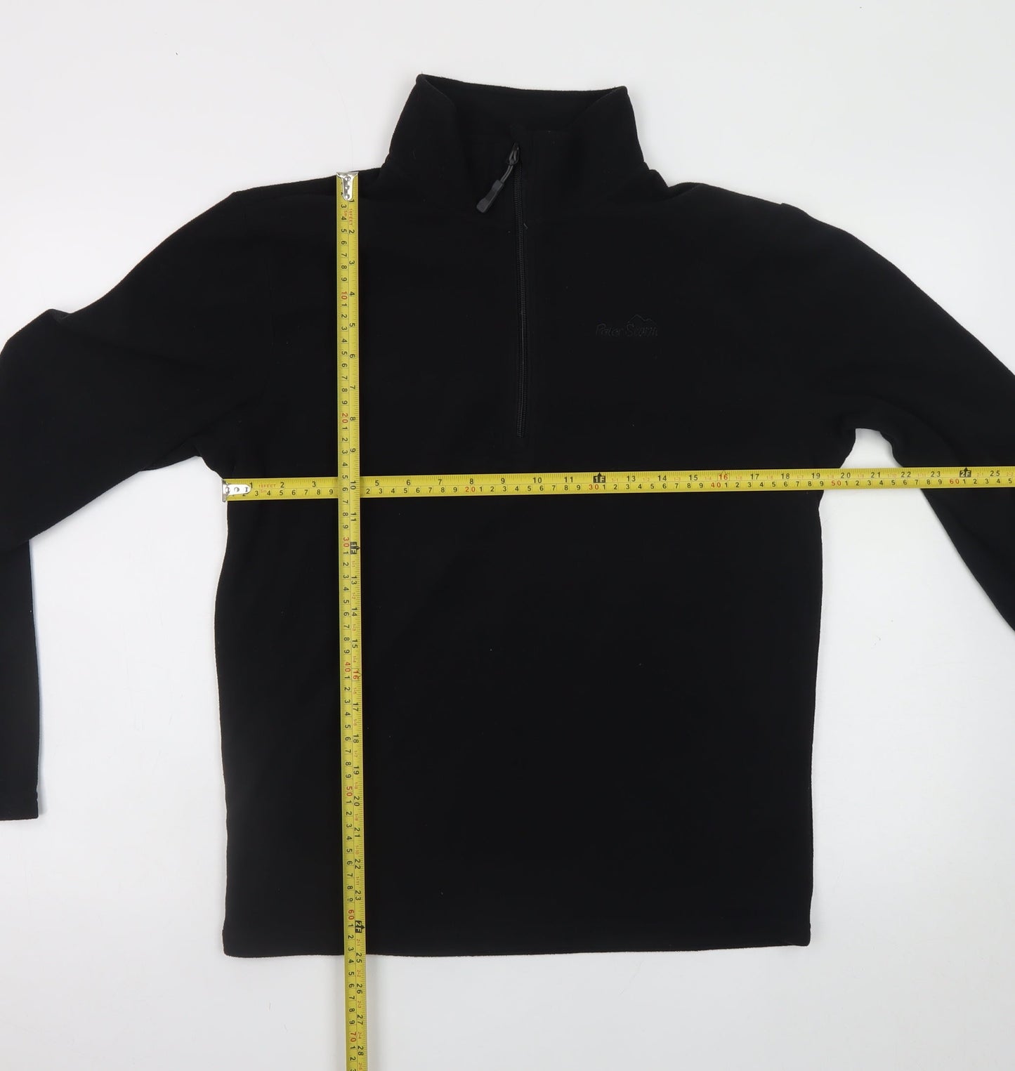 Peter Storm Men’s Black Fleece 1/4 Zip Pullover Sweatshirt S