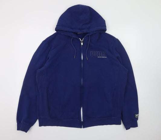 Puma Men’s Blue Full Zip Hoodie XL Athletic Fit