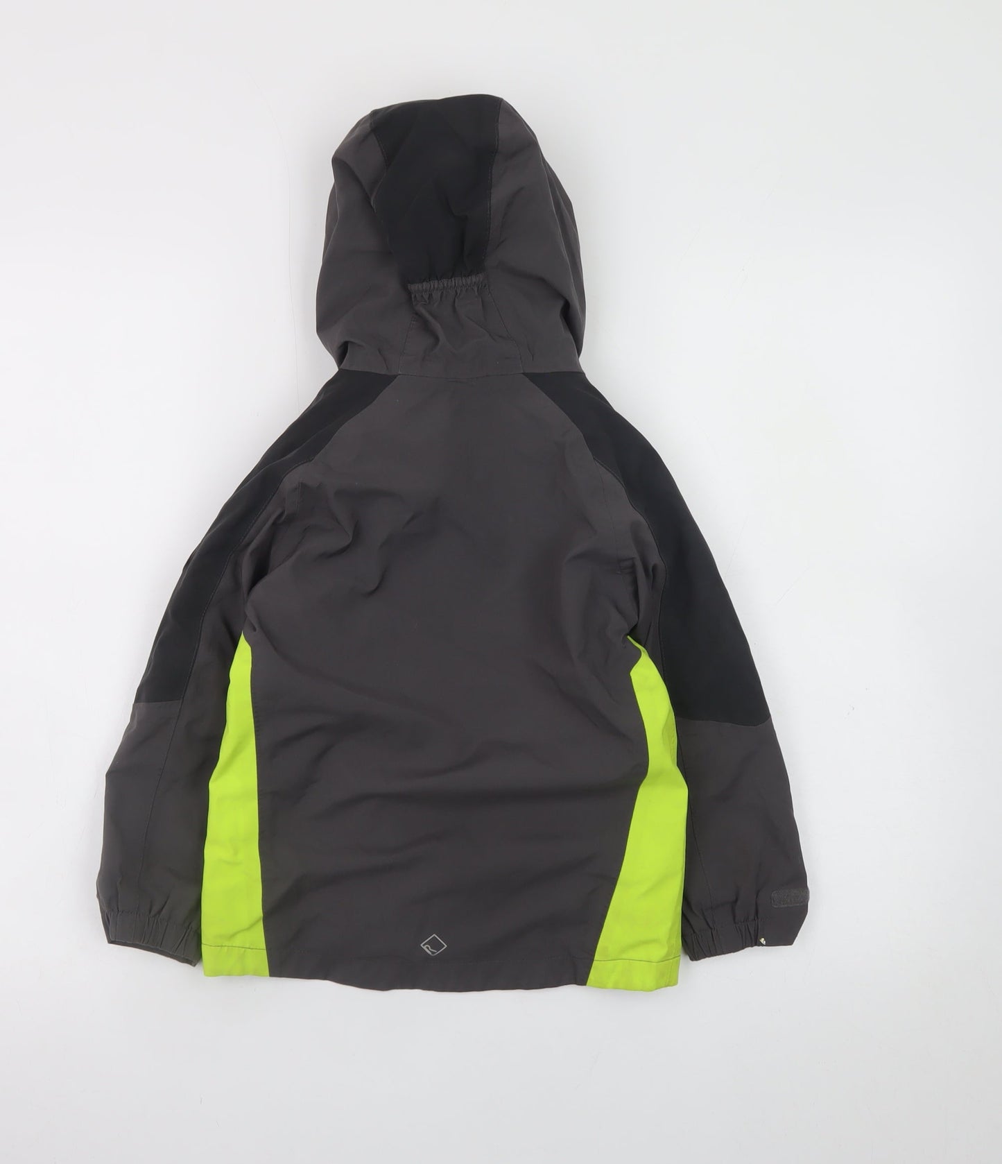 Regatta Boys Grey Waterproof Hooded Rain Coat Jacket 5-6 Years