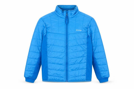 Quechua Boys Blue 10-11 Years Lightweight Puffer Jacket Full Zip