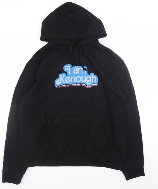 B&C Collection Unisex Black L Pullover Hoodie Funny Quote Design