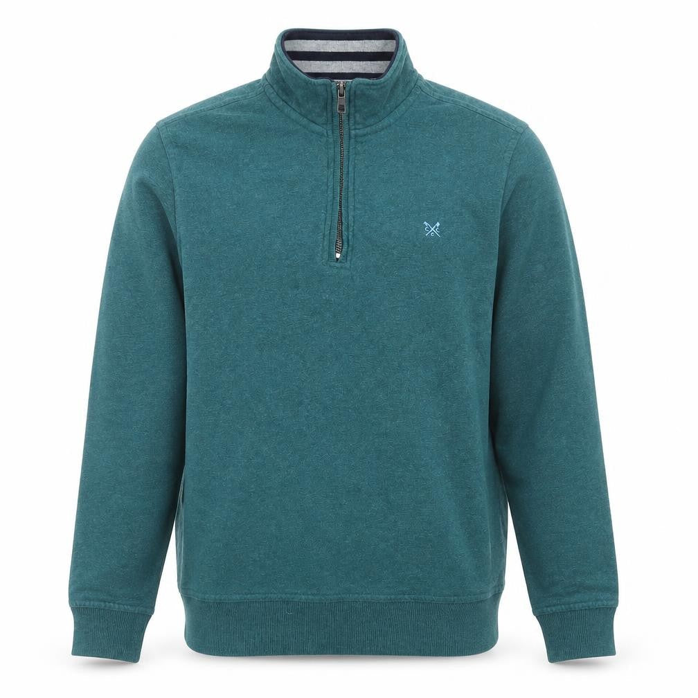 Crew Clothing Men's Green M 1/4 Zip Sweatshirt Pullover
