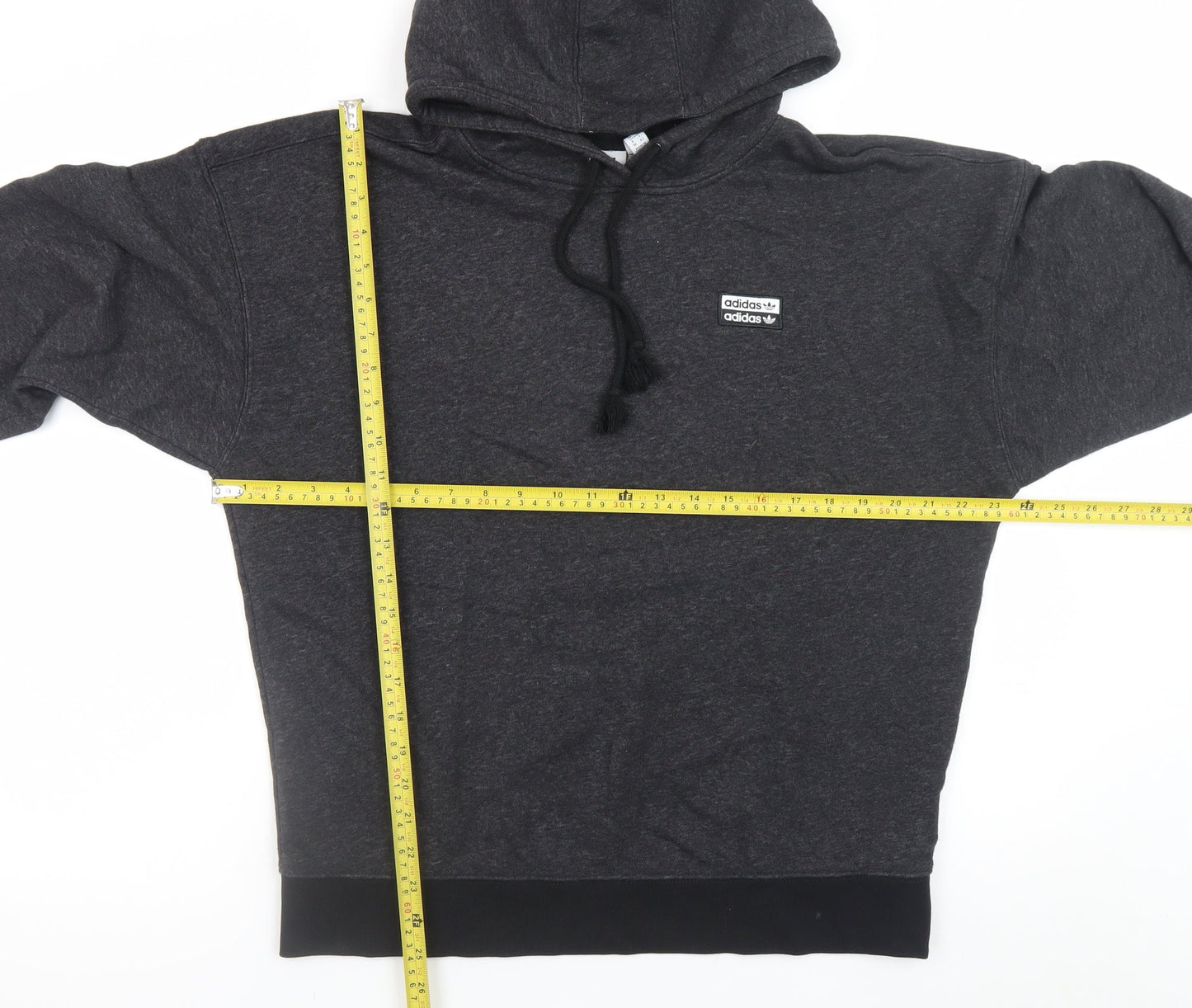 Adidas Womens Black Size 10 Pullover Hoodie Cotton Blend