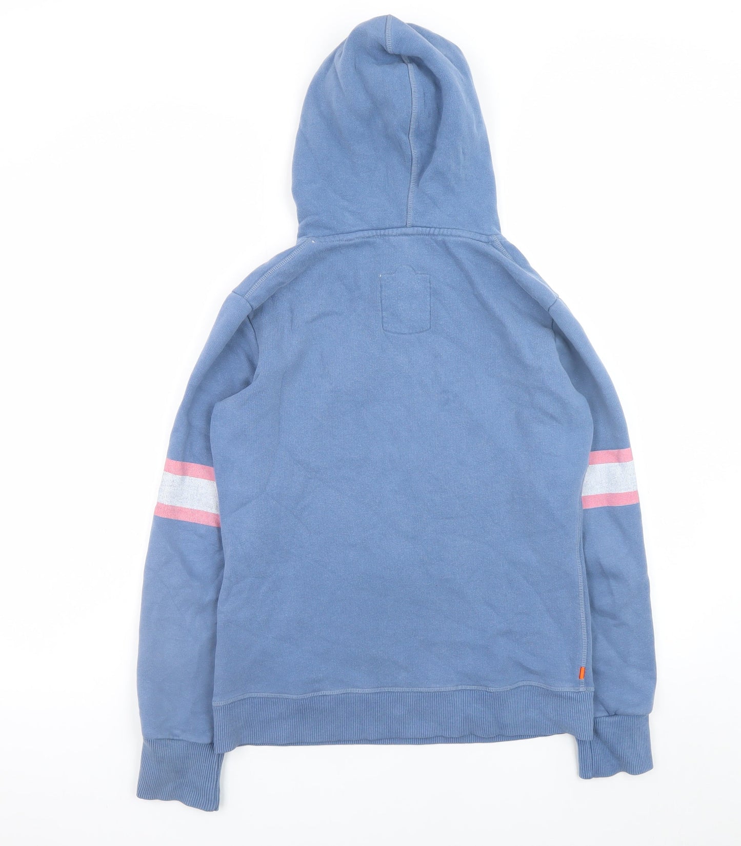 Superdry Womens Blue XS Pullover Hoodie with Varsity Print