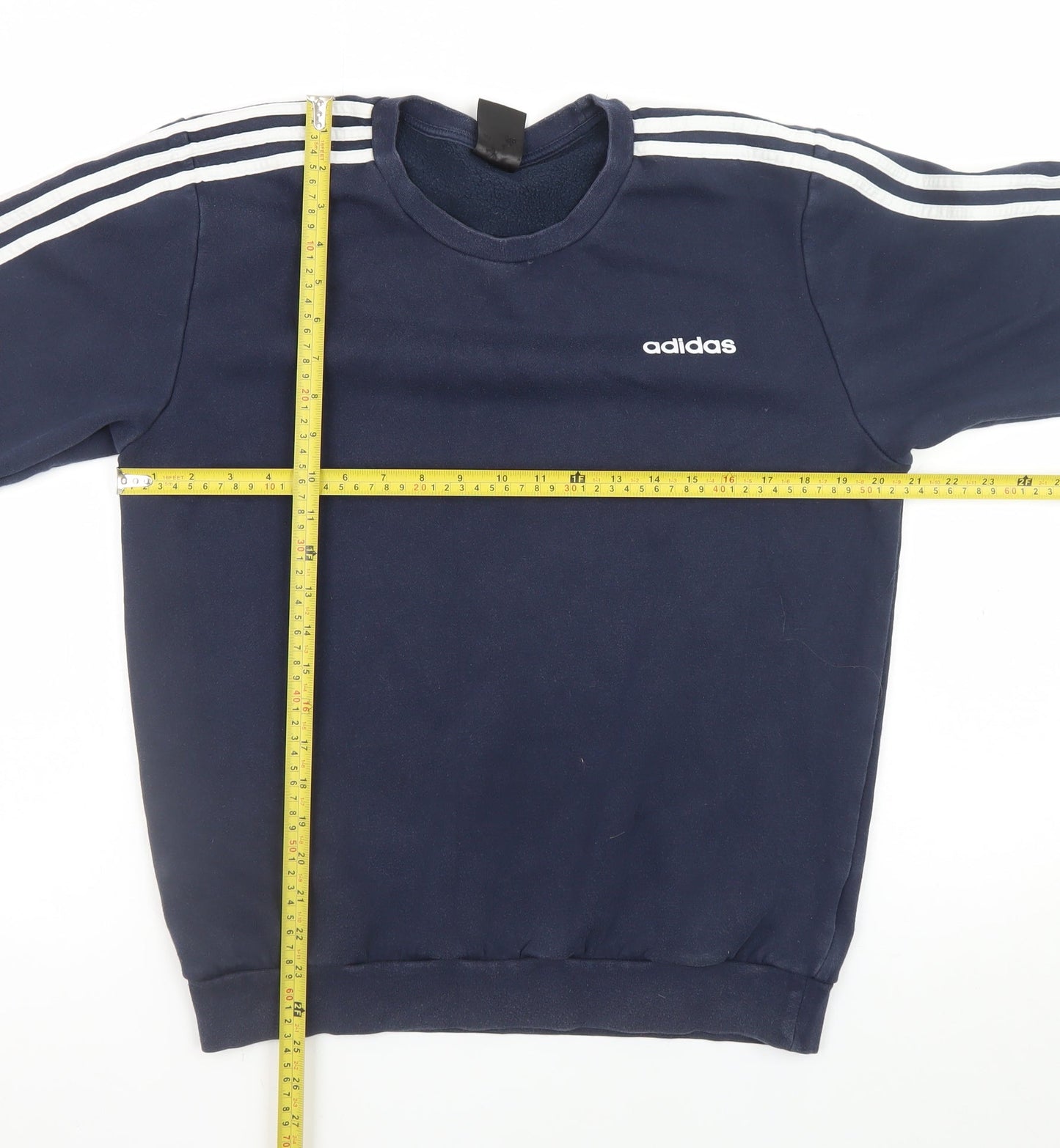 Adidas Men's Blue Crew Neck Pullover Sweatshirt Size M