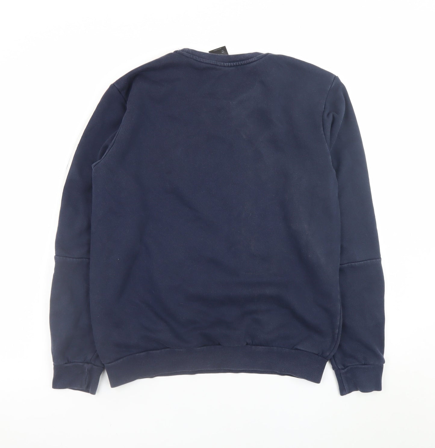 Adidas Men's Blue Crew Neck Pullover Sweatshirt Size M