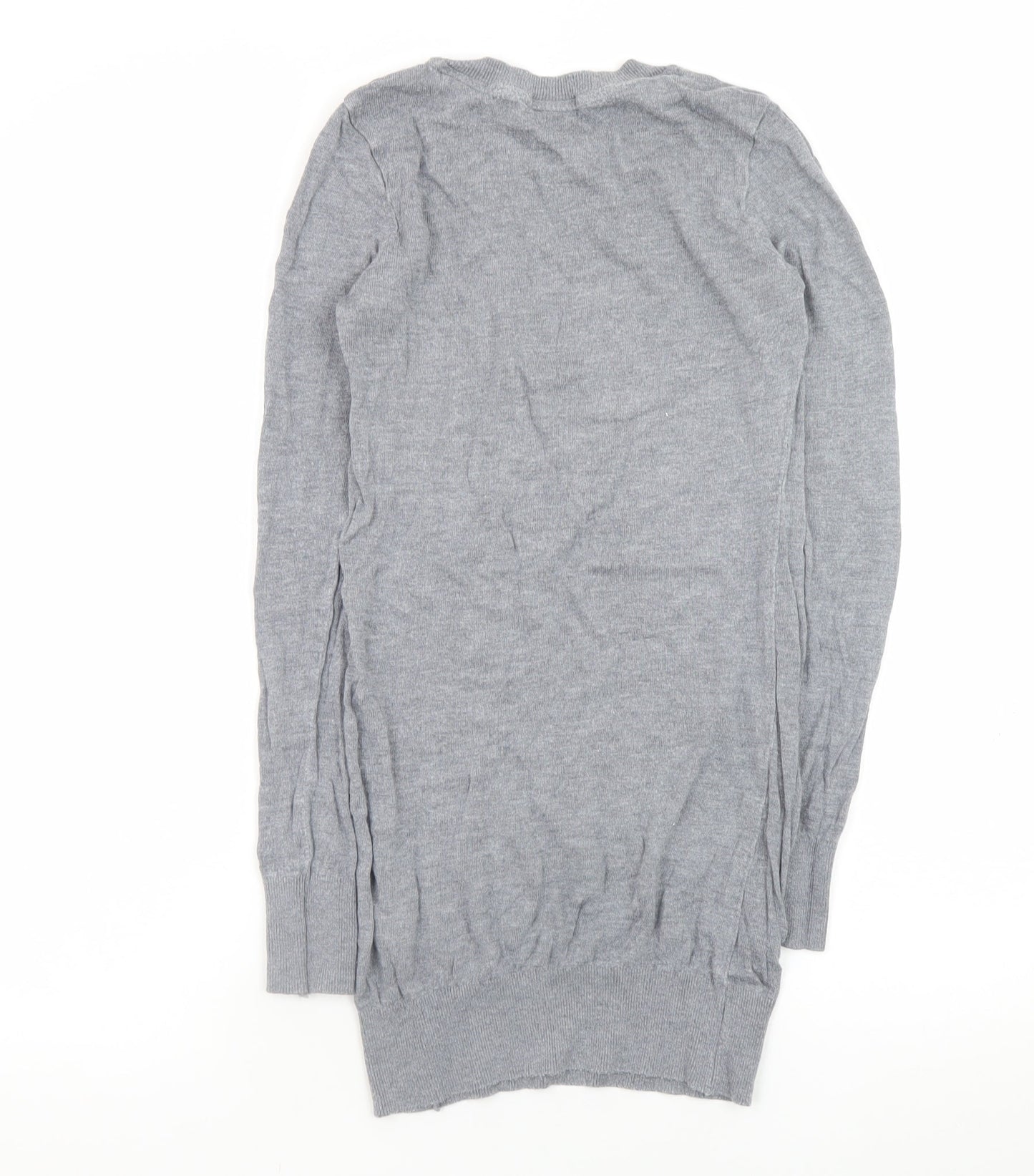 American Apparel Women Grey Knit Jumper Dress M Long Sleeve