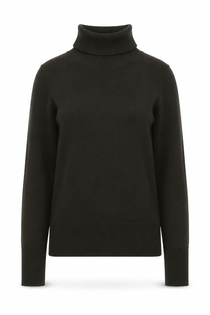Jackpot Women Brown Roll Neck Knit Jumper XS