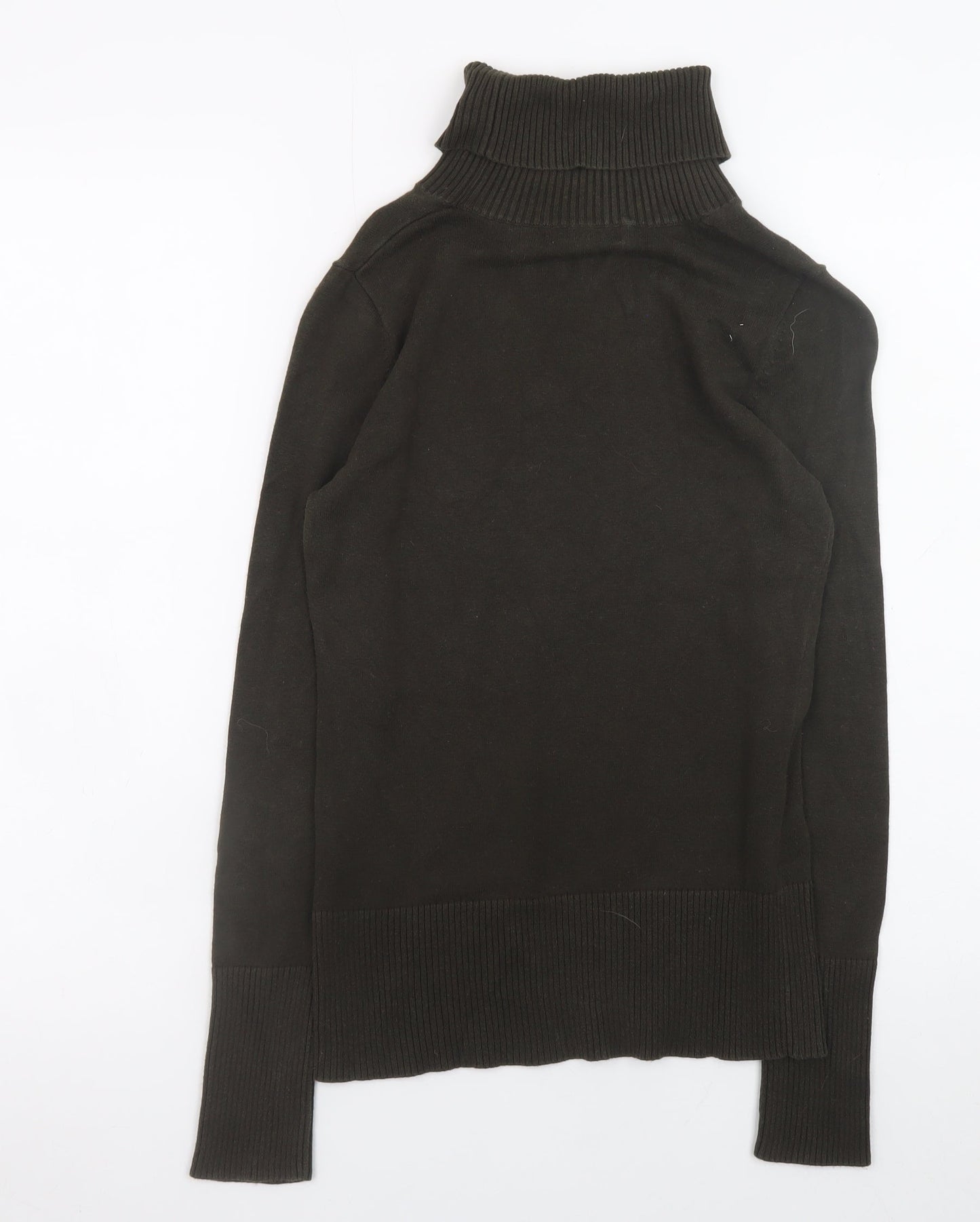 Jackpot Women Brown Roll Neck Knit Jumper XS
