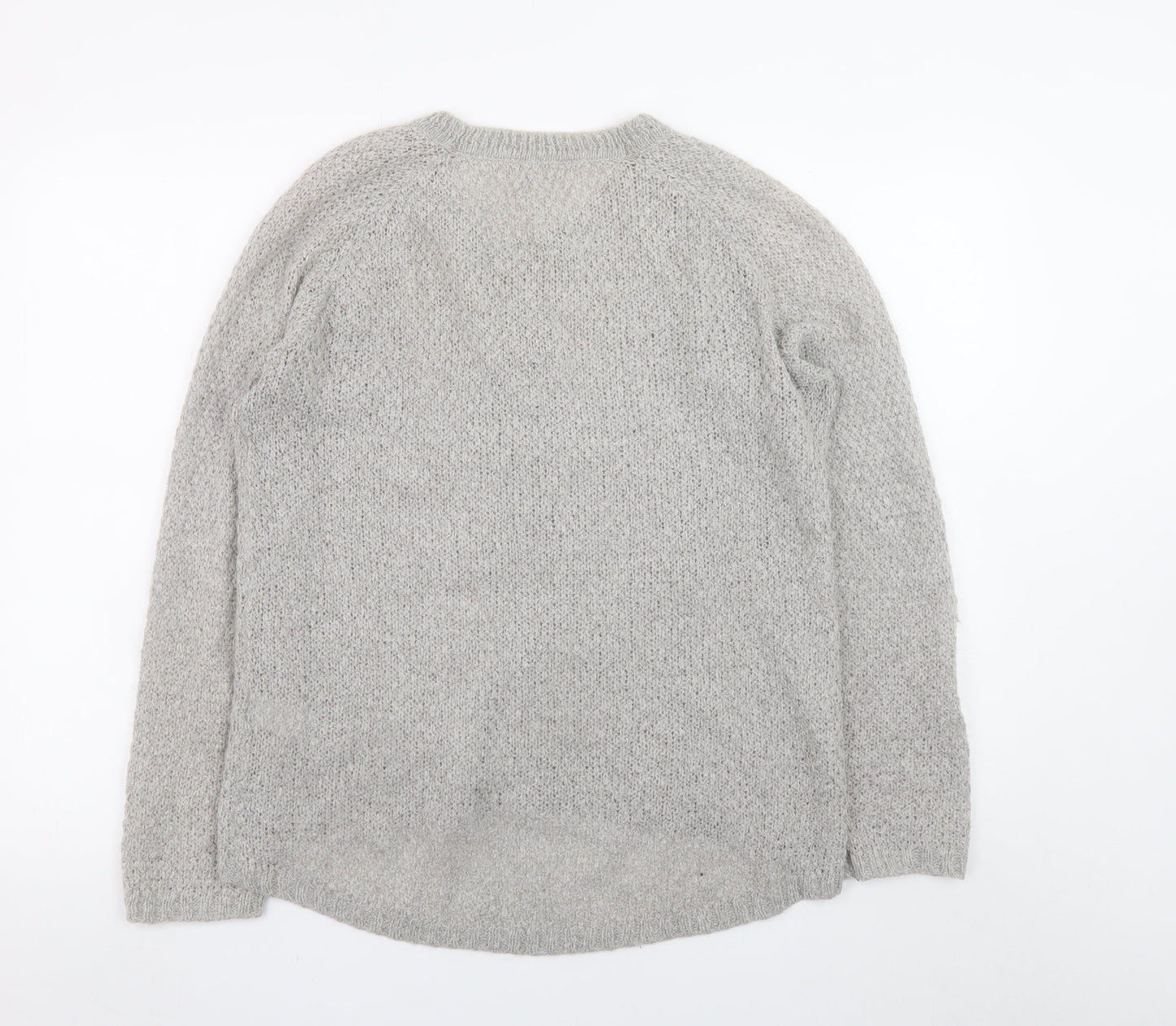 Softgrey Women’s Grey Cable-Knit Wool Blend Jumper UK 10/12