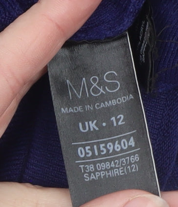 Marks and Spencer Women’s Blue Knit Shift Dress Size 12