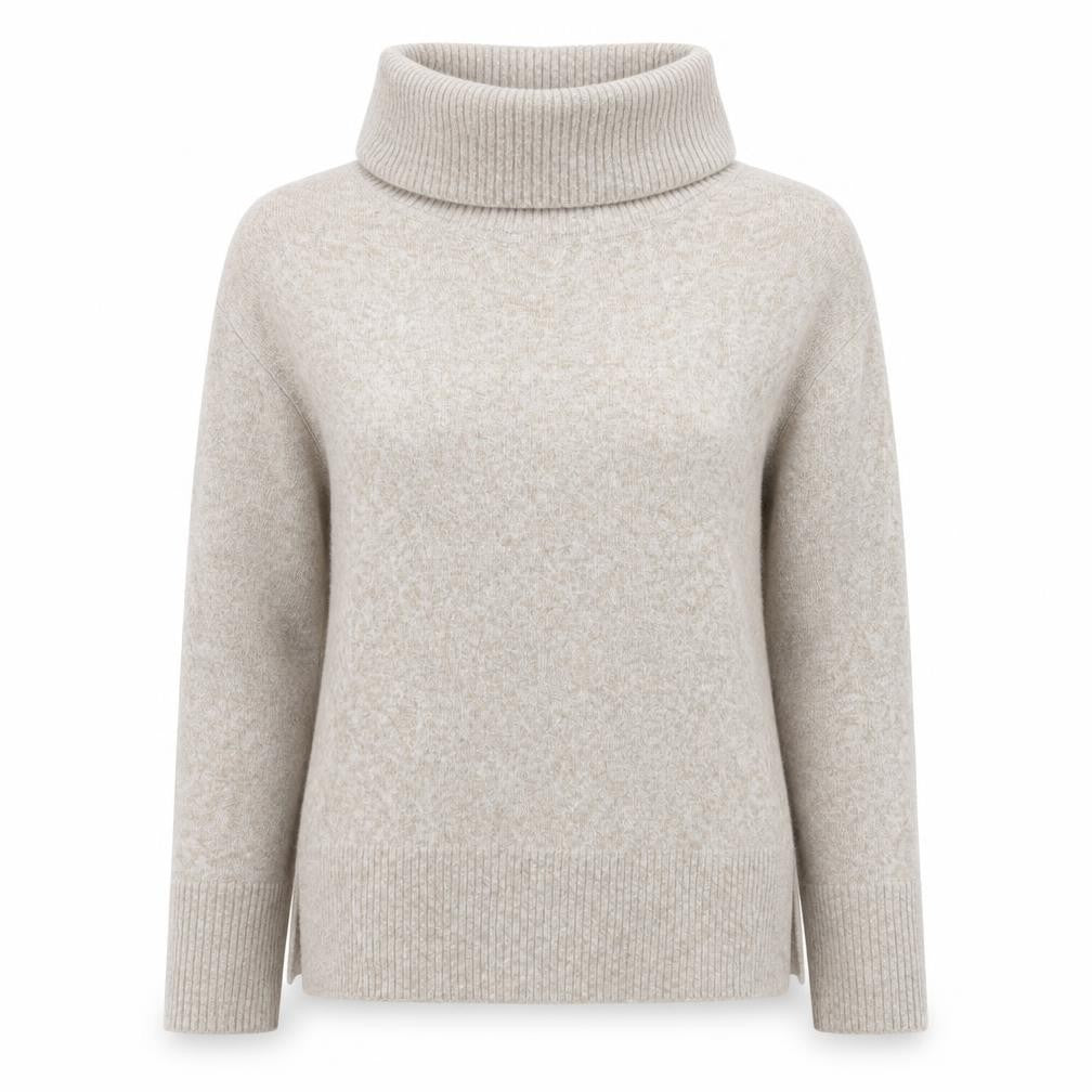 Vero Moda Women’s Beige Roll Neck Knit Jumper Size S