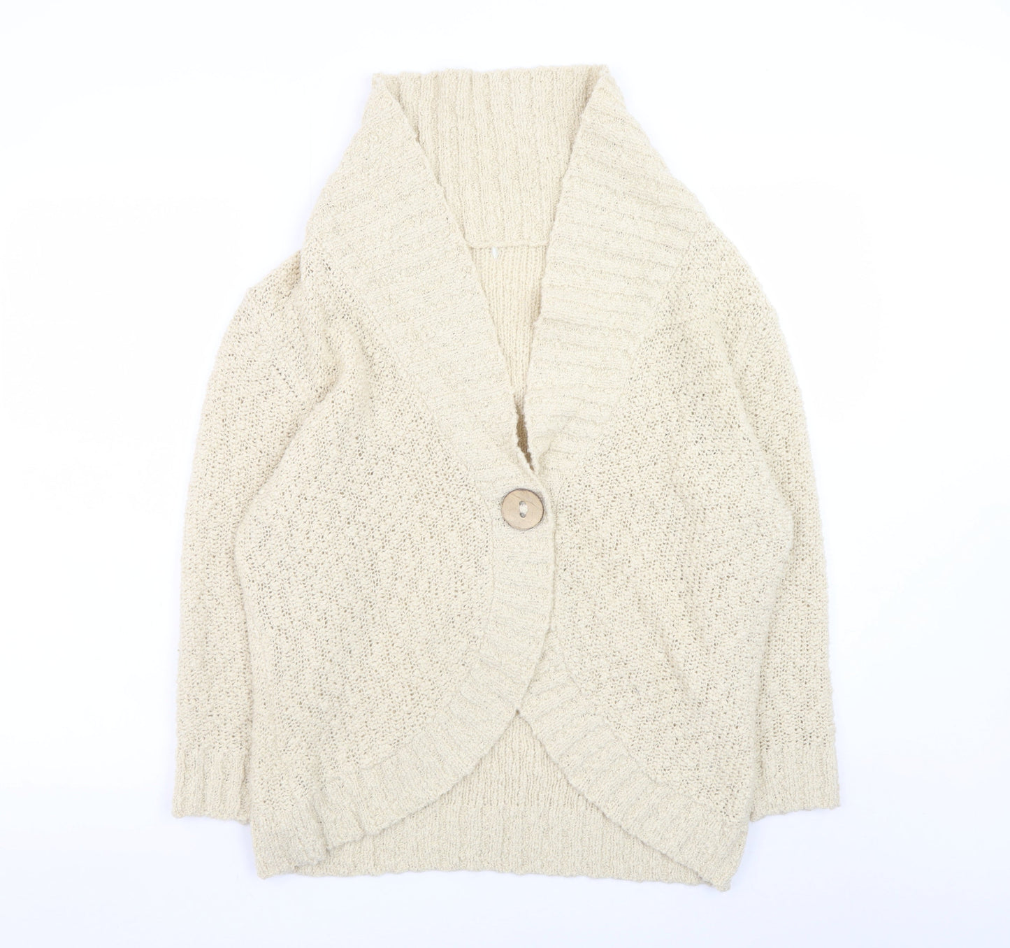 Marks and Spencer Women’s Beige Chunky Knit Cardigan UK 22