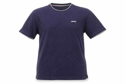 Slazenger Men's Blue Crew Neck Short Sleeve Cotton T-Shirt Size M