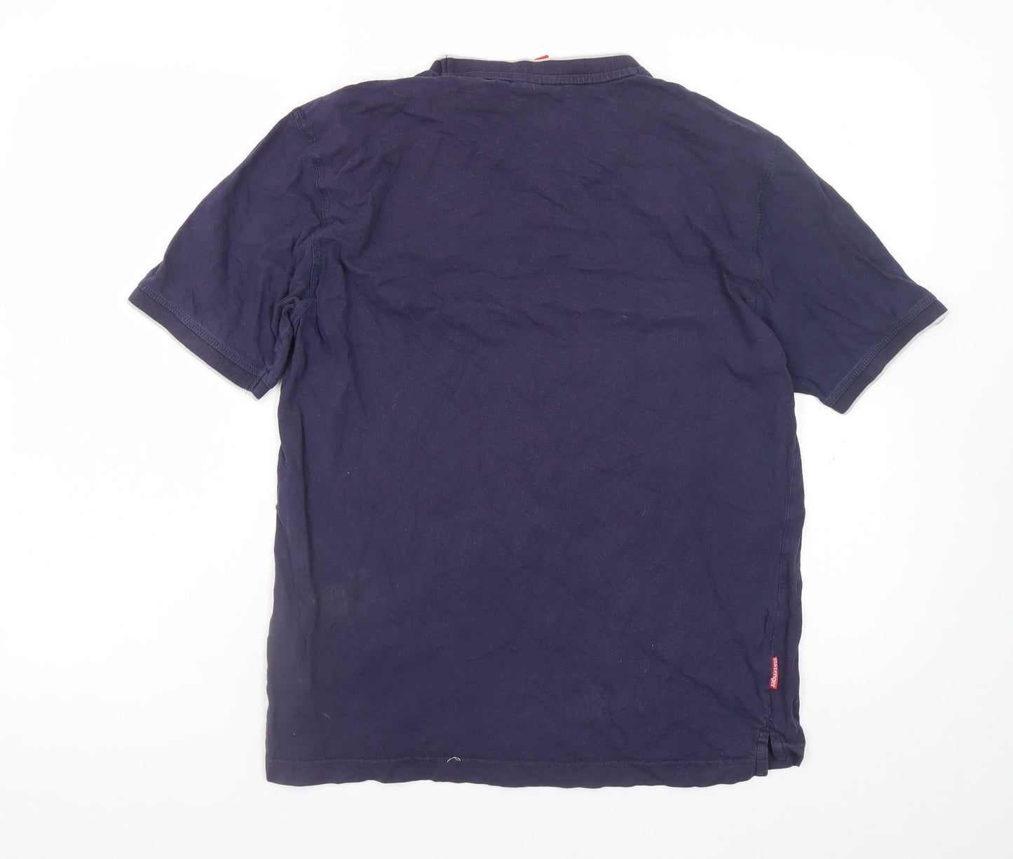 Slazenger Men's Blue Crew Neck Short Sleeve Cotton T-Shirt Size M