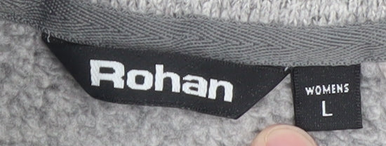 Rohan Womens Grey Fleece Pullover Sweatshirt L Warm Lightweight