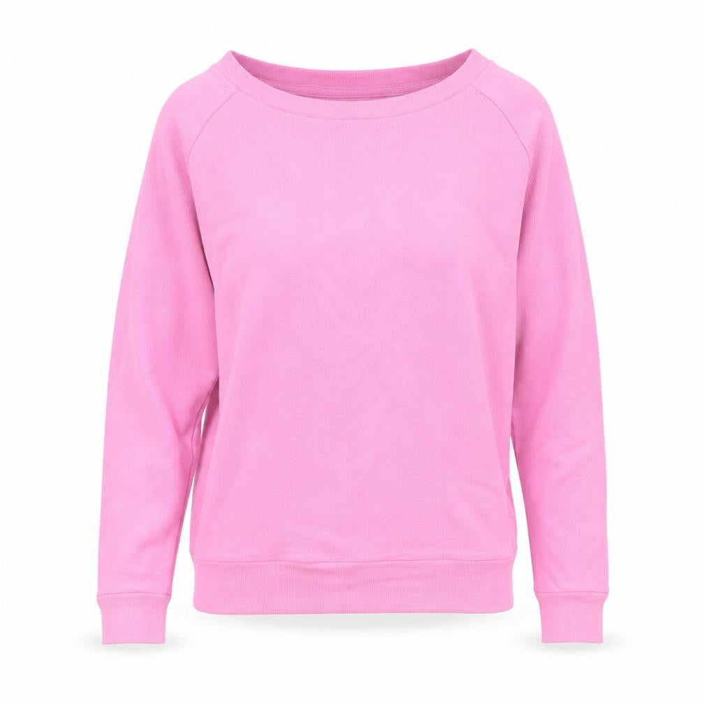 Hush Womens Pink Crew Neck Pullover Sweatshirt XS