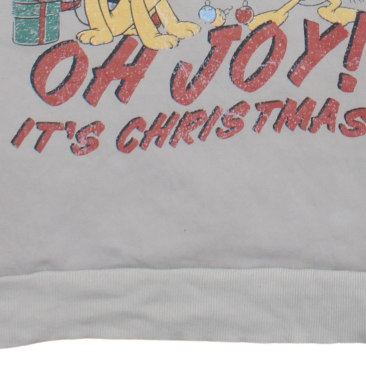 Disney at George Women's Beige Christmas Sweatshirt Size M 12-14