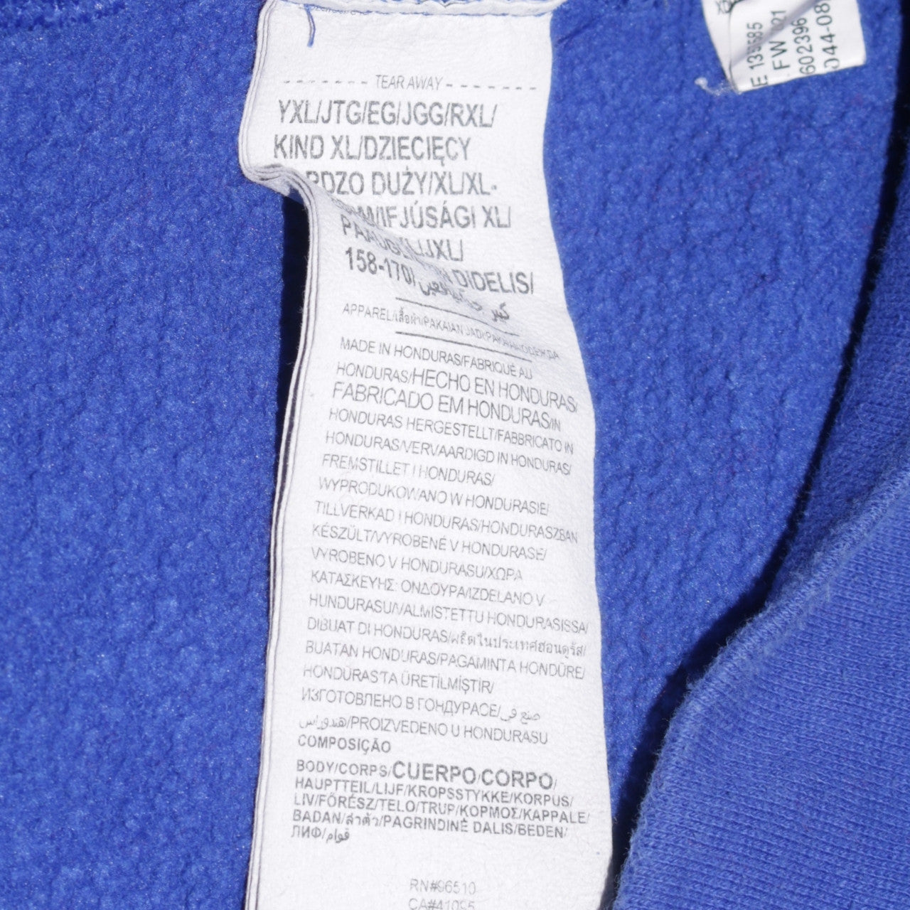 Under Armour Boys Blue Pullover Hoodie XL (158) Fleece Logo Sportswear