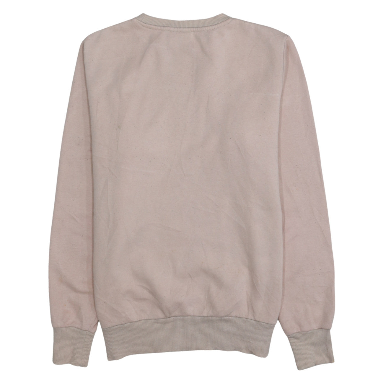 Fila Womens Beige Small Pullover Sweatshirt Logo Casual