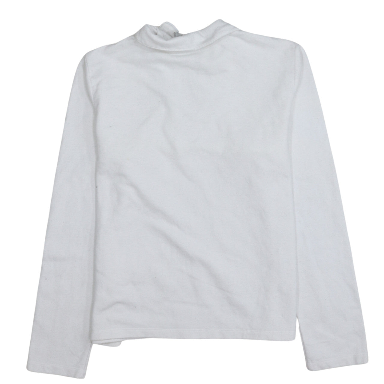 Nike Girls White 1/4 Zip Fleece Sweatshirt Size L 14-16 Sports Pullover
