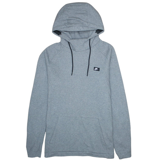 Nike Men’s Grey Pullover Hoodie L Regular Fit Sportswear