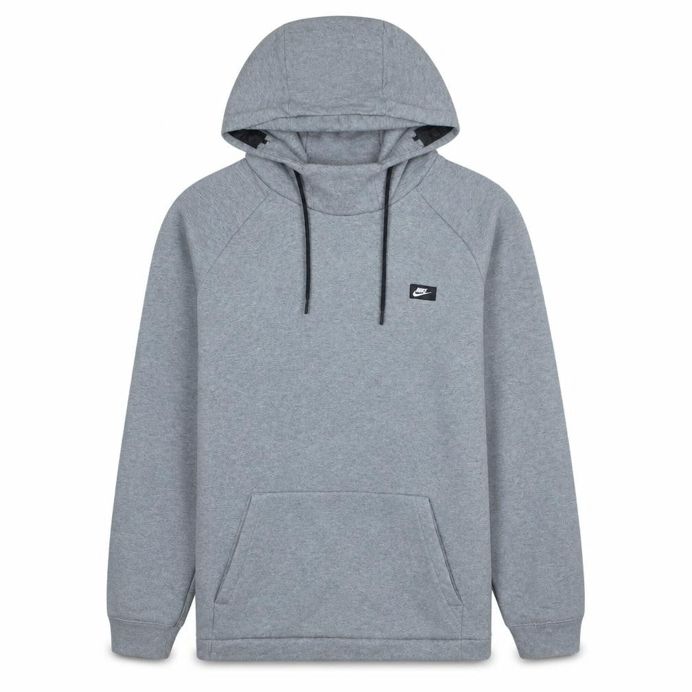 Nike Men’s Grey Pullover Hoodie L Regular Fit Sportswear