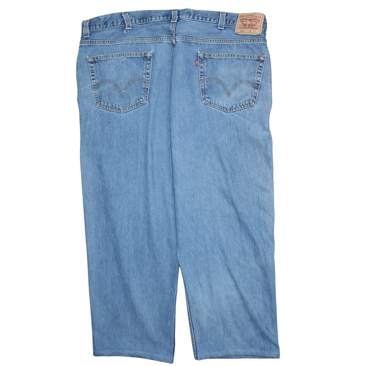 Levi's Men's Blue 550 Relaxed Fit Denim Jeans W46 L32 Straight Leg