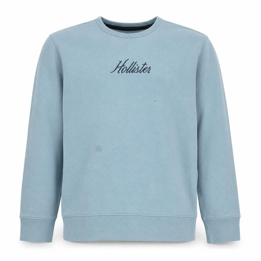 Hollister Men’s Blue Crew Neck Pullover Sweatshirt Size M