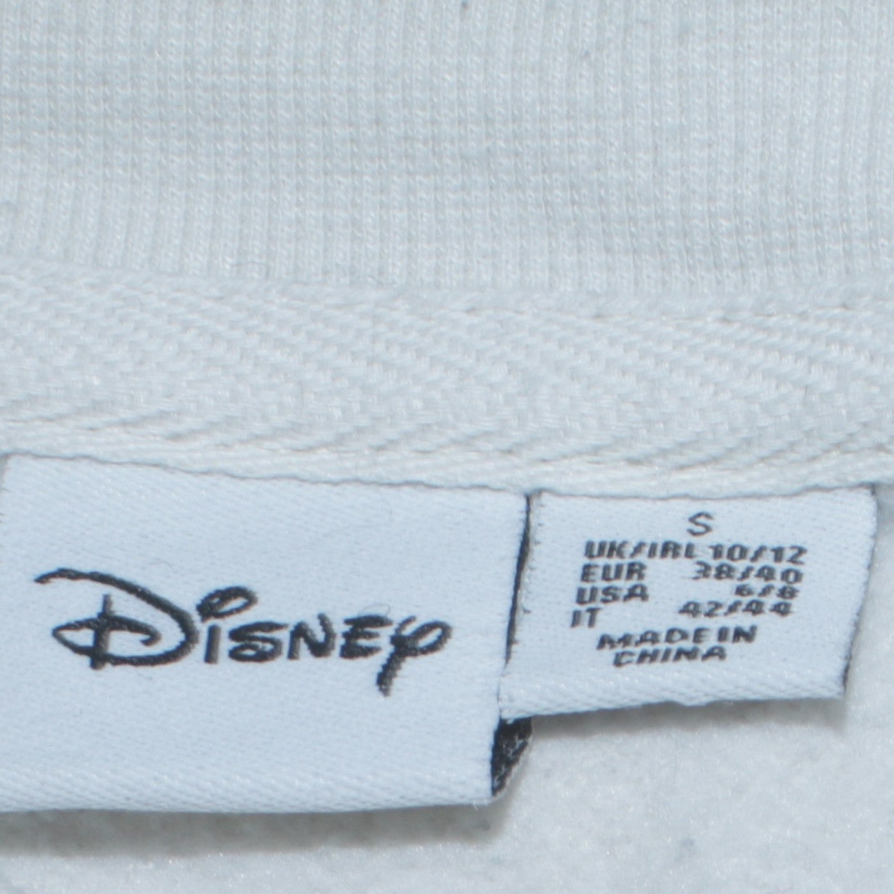 Disney Women White Mickey Mouse Pullover Sweatshirt Size S