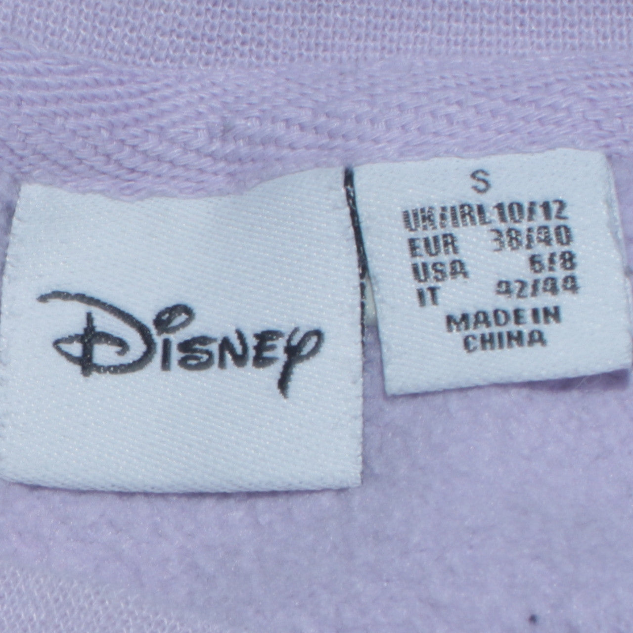 Disney Women Lilac Stitch Sweatshirt Size S Crew Neck Casual Pullover
