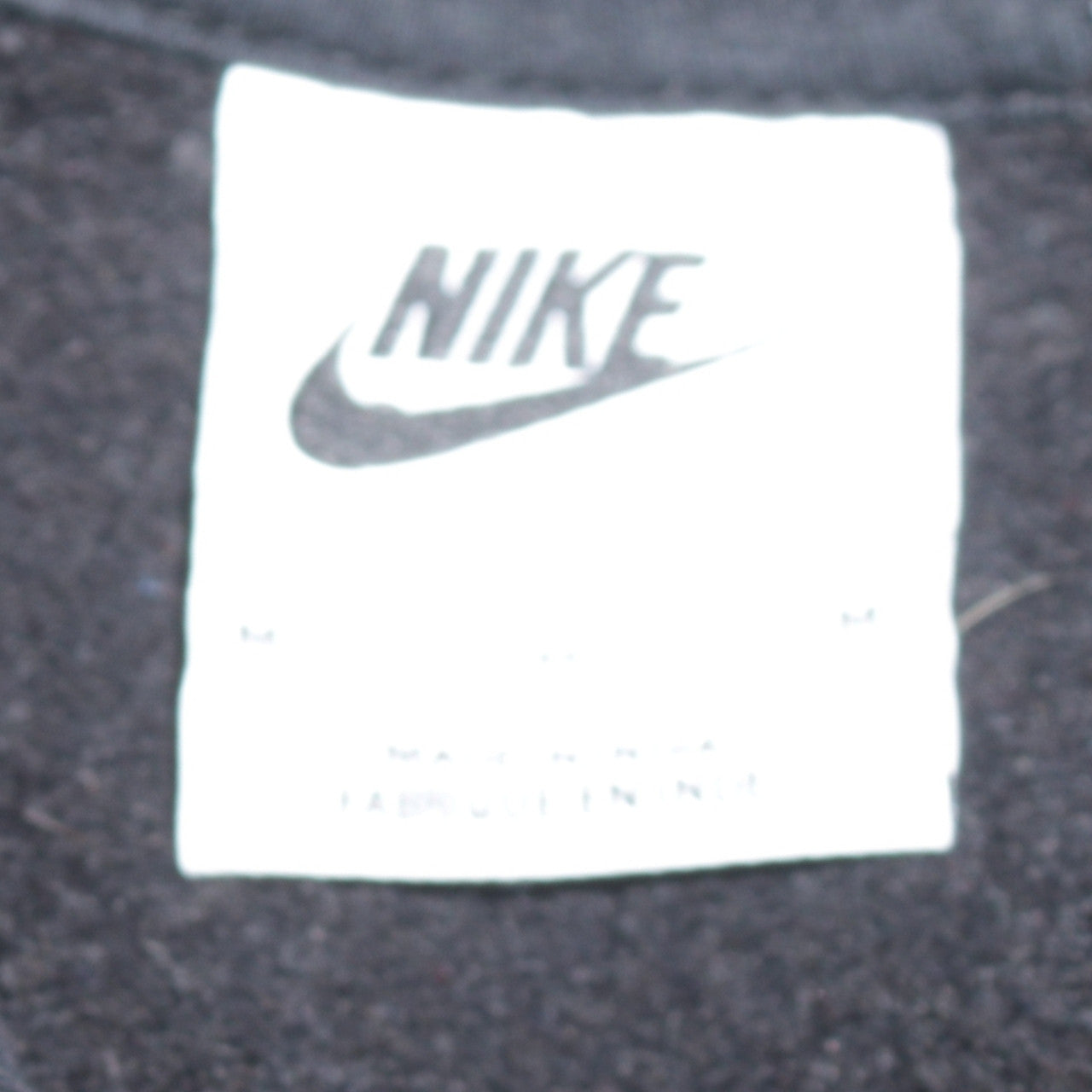 Nike Men's Black Pullover Hoodie Medium Regular Fit Fleece