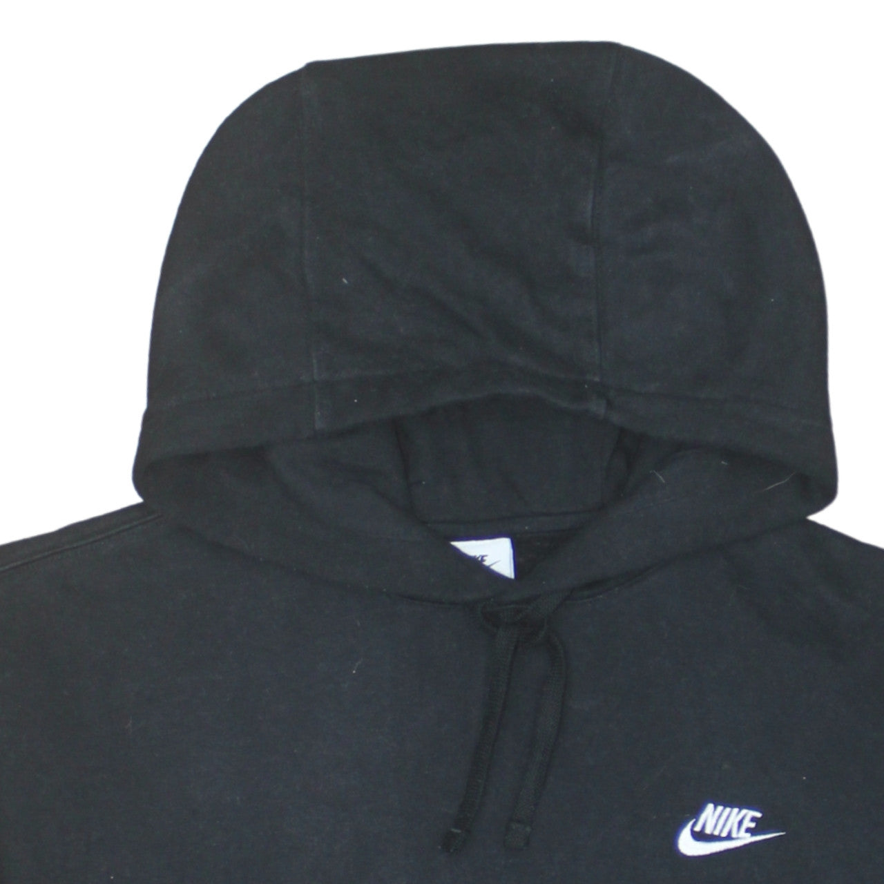 Nike Men's Black Pullover Hoodie Medium Regular Fit Fleece