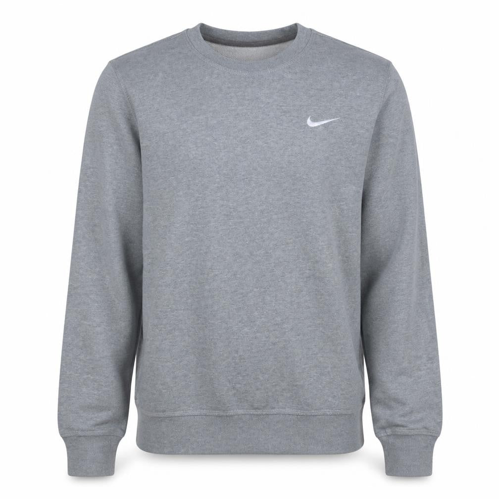 Nike Men's Grey Crew Neck Logo Sweatshirt M Regular Fit