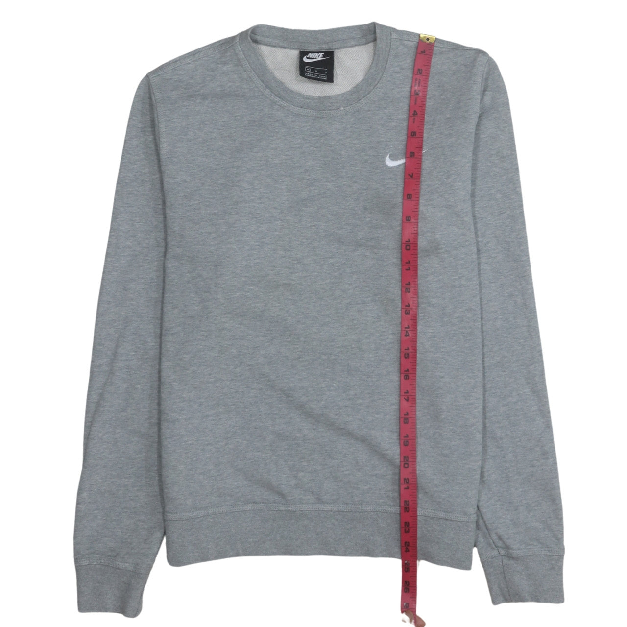 Nike Men's Grey Crew Neck Logo Sweatshirt M Regular Fit