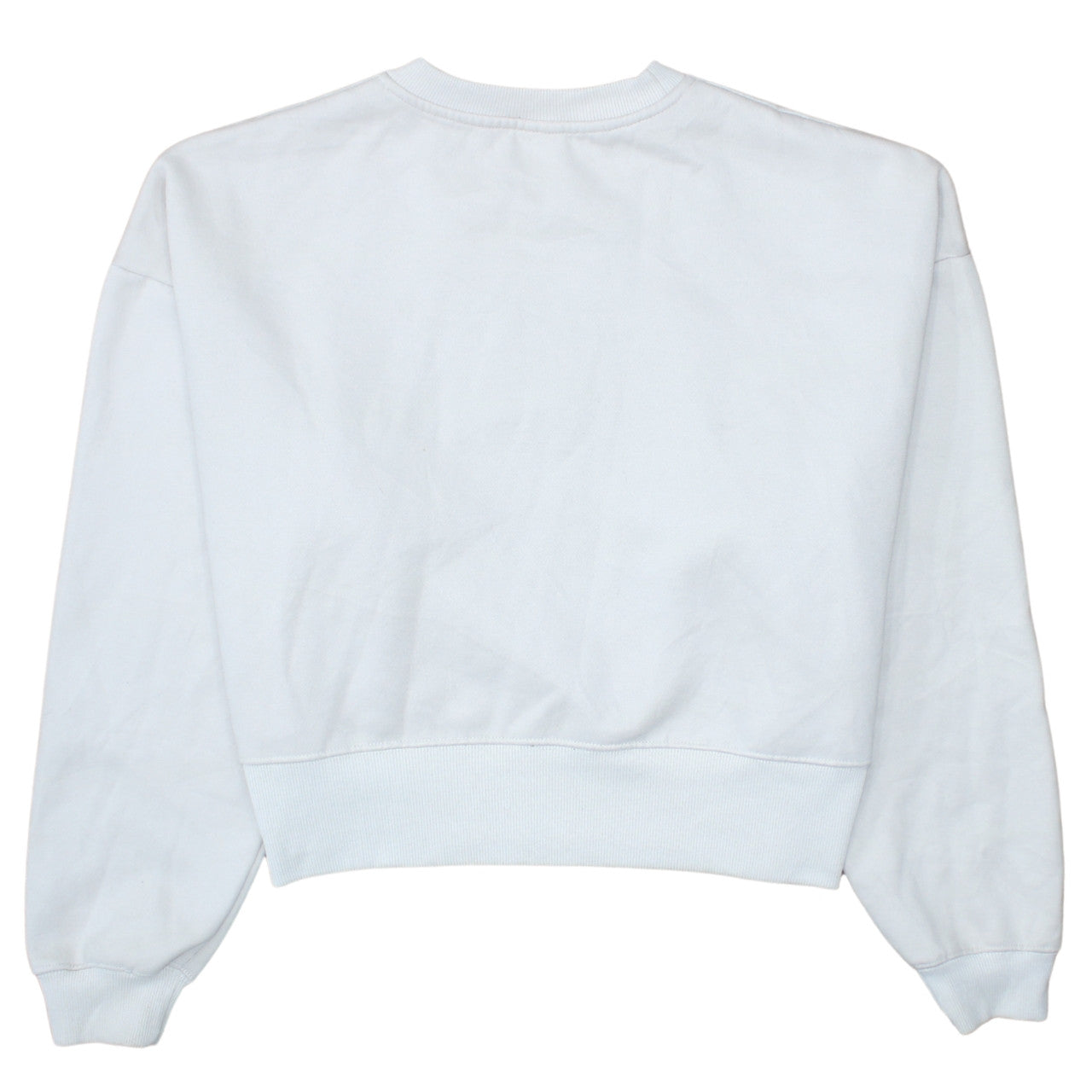 Nike Womens White XL Pullover Sweatshirt Crew Neck Cotton Blend