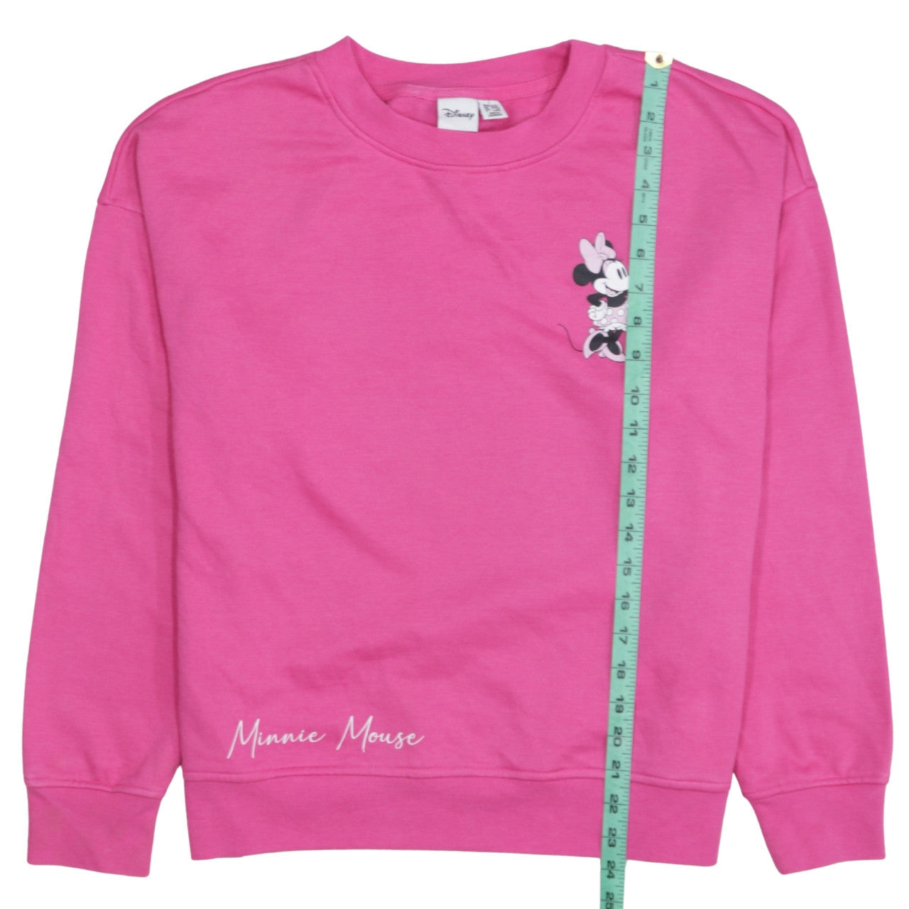 Disney Women Pink Minnie Mouse Pullover Sweatshirt UK 10/12