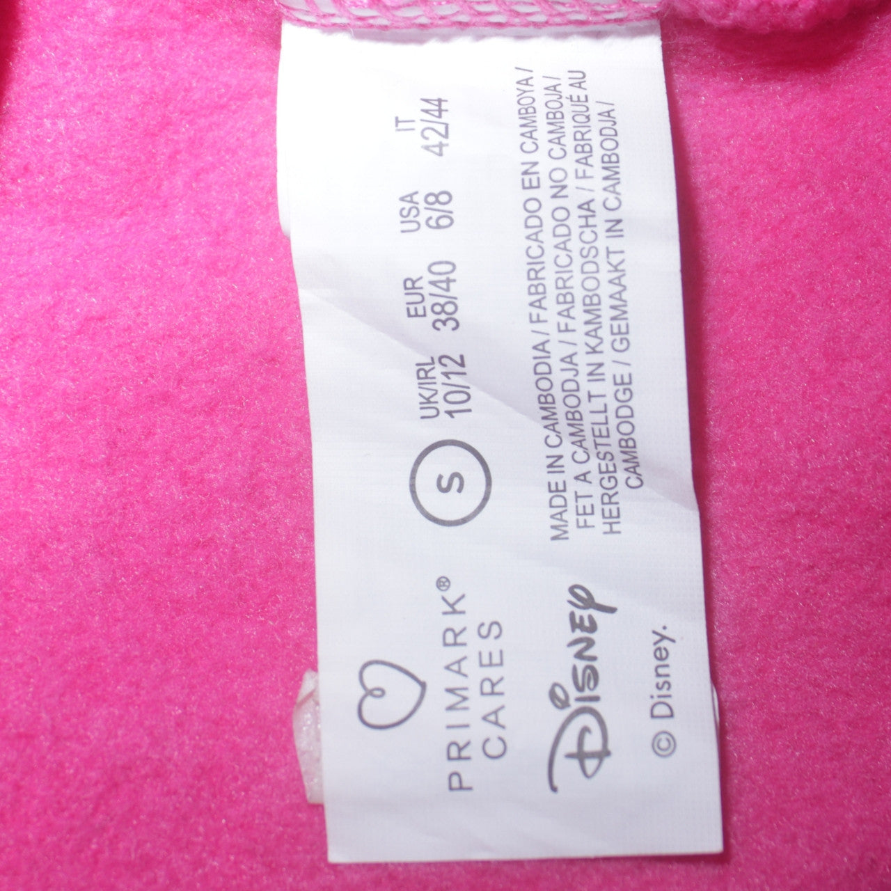 Disney Women Pink Minnie Mouse Pullover Sweatshirt UK 10/12