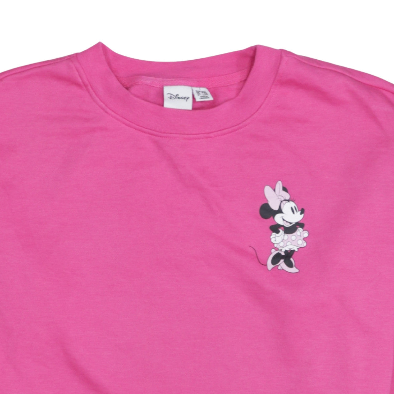 Disney Women Pink Minnie Mouse Pullover Sweatshirt UK 10/12
