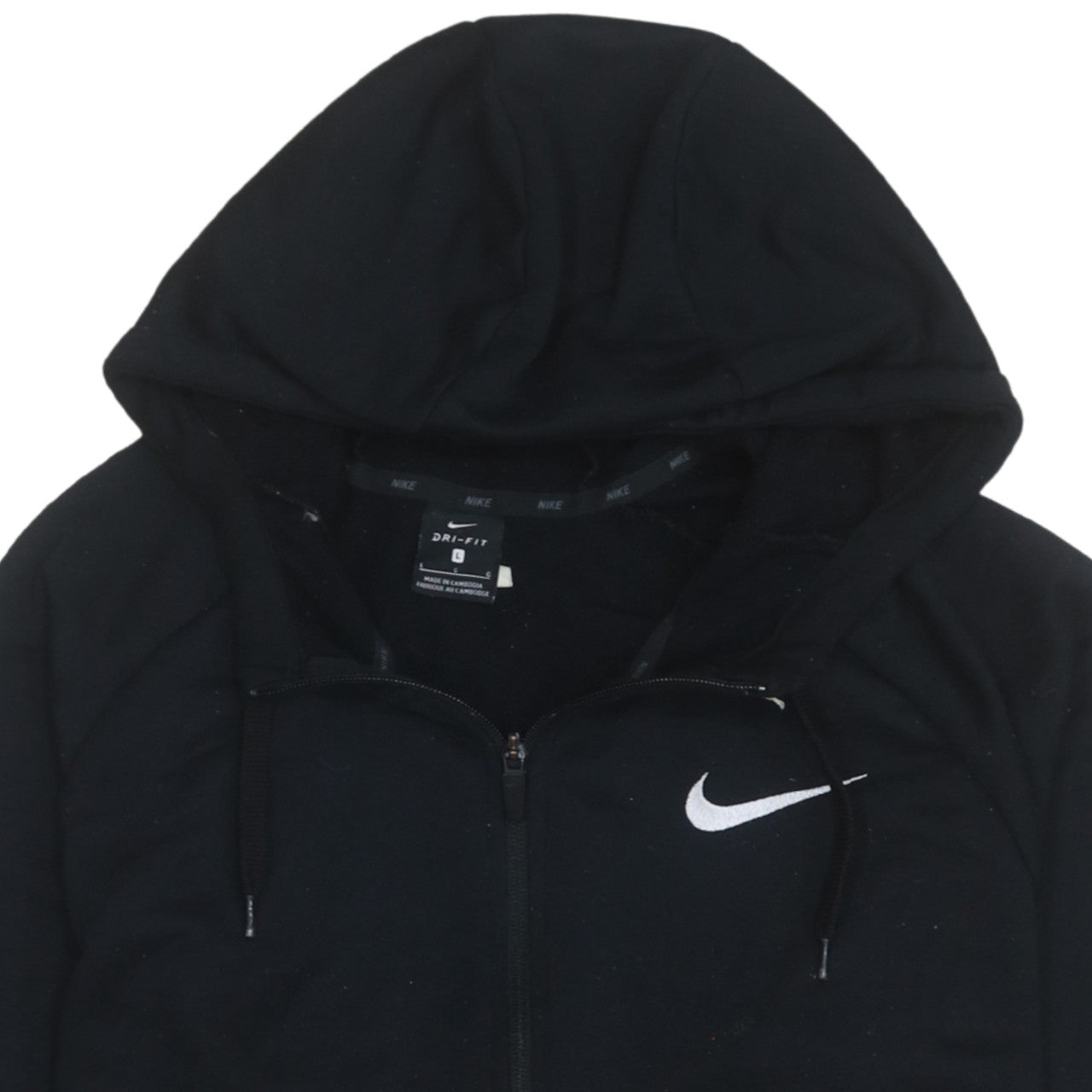 Nike Women’s Black Dri-FIT Full Zip Hoodie Size L